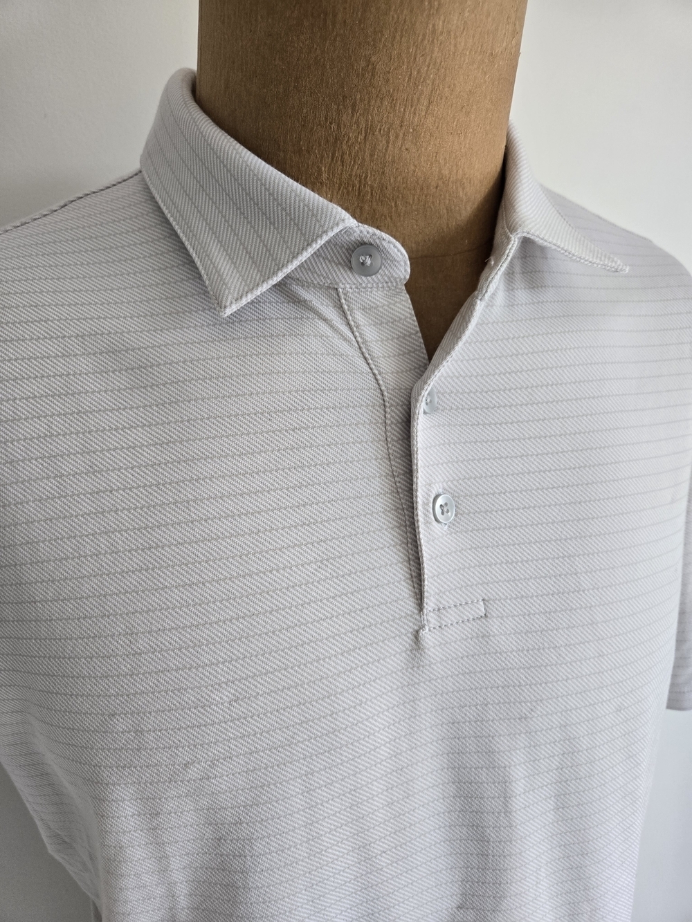 Robert Barakett Men's Light Beige Short-Sleeve Henley